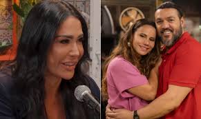 Gracyanne brinca sobre fazer trisal com Belo e Viviane Araújo em novela: 'Pagando bem...'
