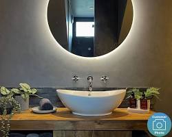 Round LED Bathroom Mirror with Lights