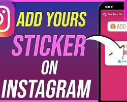 Image of Adding Stickers to Instagram Story