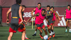 The Giallorossi squad for Roma v Inter