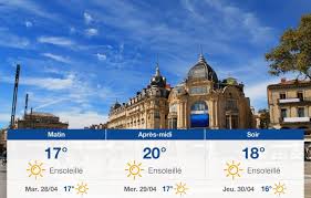 Prévisions météo du lundi 27 avril 2026 à Montpellier