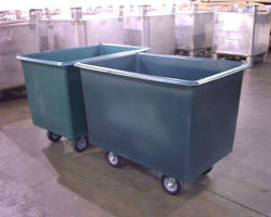 Poly carts for laundry