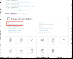 Image of creating an S3 bucket in the AWS Management Console