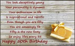 50th Birthday Poems | WishesMessages.com via Relatably.com