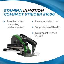 Seated Elliptical Stamina Inmotion E1000 Compact Strider ...