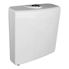 Flomasta White Exposed Bottom inlet Water-saving Cistern (H ...