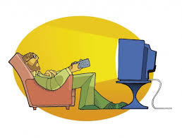 Resultado de imagen para hombre viendo televisión