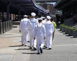 Image of South Street Seaport during Fleet Week