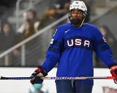 Image of USA women's hockey team Laila Edwards 2026 Winter Olympics