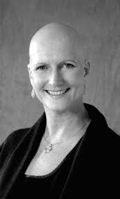 Alison Renfrew mid chemo cycle April 07 - alison_bald_head
