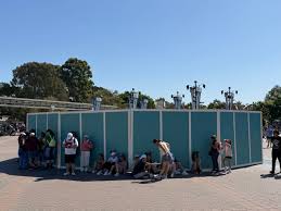 Disneyland 70th Anniversary Castle Sculpture Fully Removed