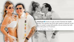 Este fue el último mensaje de AMOR entre Edwin Luna y Kimberly Flores antes de anunciar PAUSA en su relación: “Aquí seguimos”