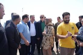 عکس/ بازدید پزشکیان از دریاچه ارومیه