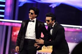 Image result for FilmFare 2015; ShahRukh & Ranbir Performing Funny