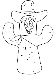 Résultat de recherche d'images pour "cactus coloring pages"