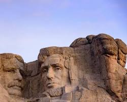 Image of Mount Rushmore National Memorial carved into the Black Hills