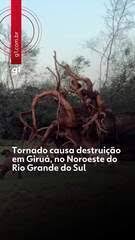 Tornado no RS atinge três cidades e deixa feridos; veja imagens