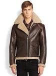 Shearling aviator jacket