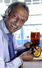 Bradford Telegraph and Argus: Paul Chand with the special beer - 269267