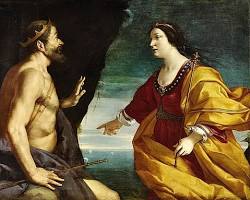 Image of Aeneid Book 7 classical art Aeneas arrives in Latium Allecto Juno Latinus Turnus