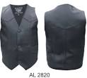 Men s Motorcycle Vest Genuine soft Leather Black syle 9at