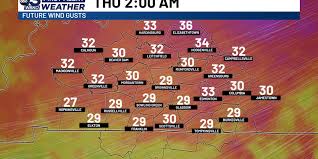 Windy conditions as severe weather approaches