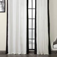 Fresh Popcorn and Black Grommet Vertical Colorblock Curtain (1 Panel), Fresh Popcorn and Black, 50W X 120L - Walmart.com