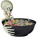 Animated halloween candy dish