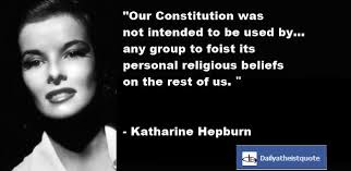 Katherine Hepburn - Daily Atheist Quote via Relatably.com