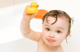Nightly baths to help little Susie sleep or bi-weekly scrub downs whenever Tommy gets too dirty. - baby-bath-with-duck