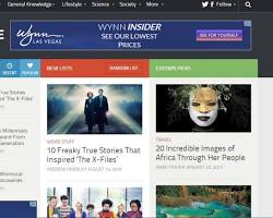 Image of Listverse website