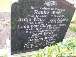 Grab von Johann Wolff (31.03.1901-06.06.1944), Friedhof Remels ...