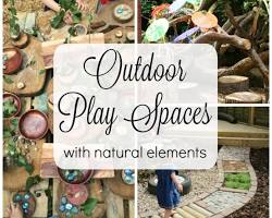 Outdoor space with natural elements