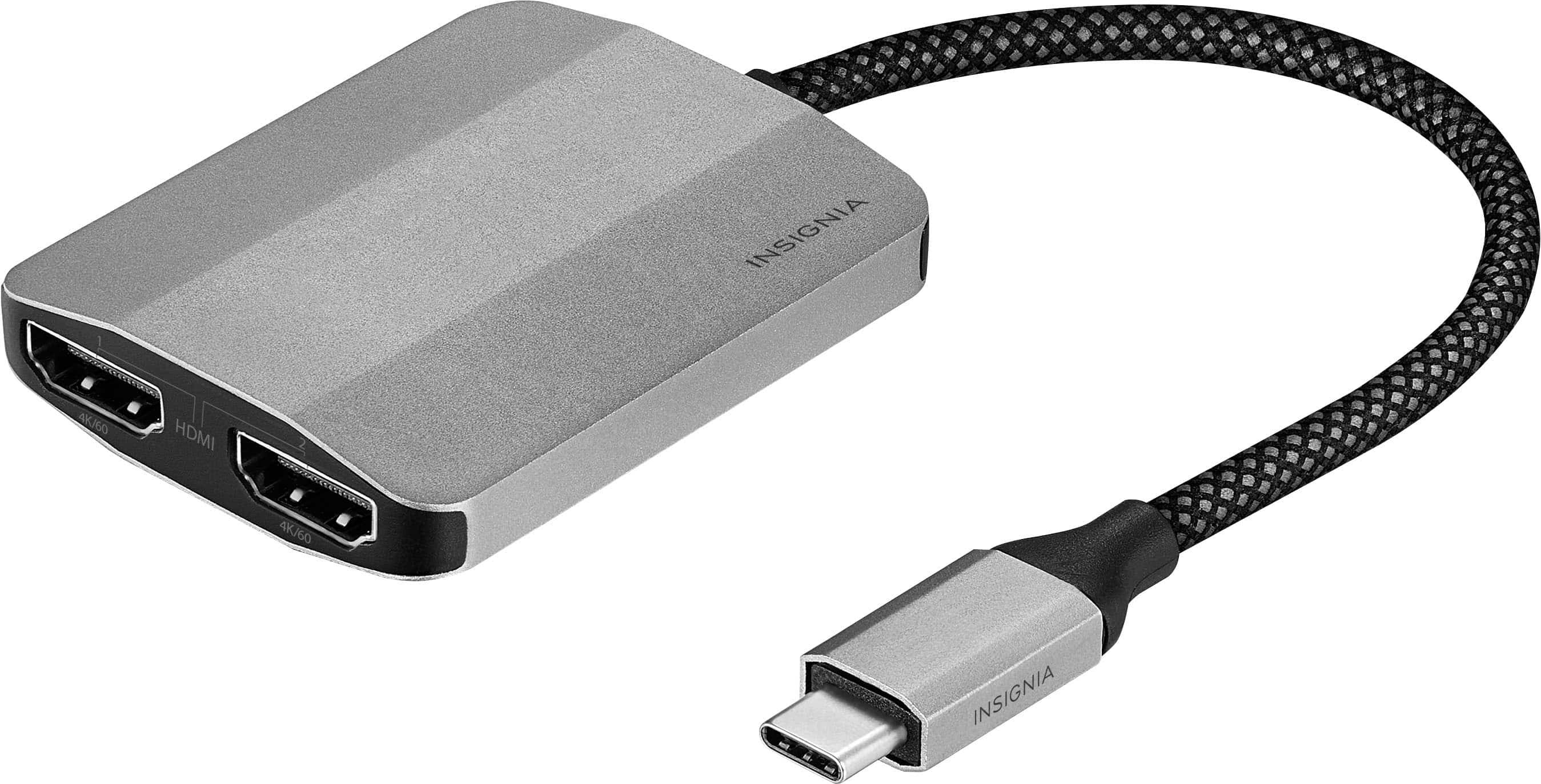 Insignia USB-C to Dual 4K HDMI Adapter