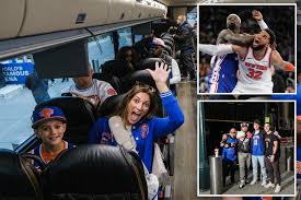 Knicks fans flood Philadelphia for Game 3, clapping back at Joel Embiid
