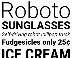 Fonte de letra Roboto