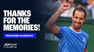 Richard Gasquet in action, showcasing his tennis skills