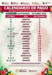 Fechas de pago del Banco Bienestar para bimestre septiembre-octubre de 2026