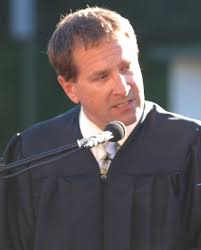 Dan Johnson delivering the plagiarized commencement speech. Submitted photo - Dan-Johnson-commencement