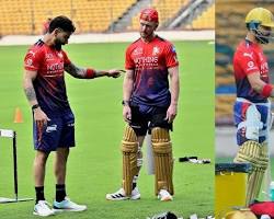 Virat Kohli RCB practice IPL 2026 M. Chinnaswamy Stadium, AI generated