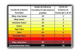 Resultado de imagen para escala de borg