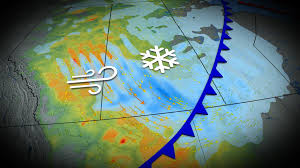 Winter storm in the Prairies