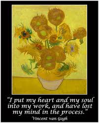 Van Gogh Motivational Quotes - Sunflowers by Jose A Gonzalez Jr via Relatably.com