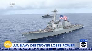 US Navy ship without power for 4 days in South China Sea