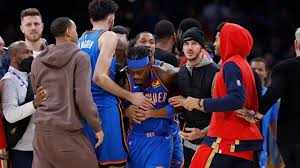 Lu Dort, Jeremiah Fears get into postgame fight in OKC's win over Pelicans
