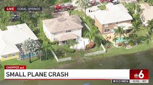 Aerial view of the plane crash scene