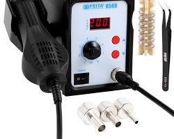 Imagen de 858D Hot Air Station with different nozzles