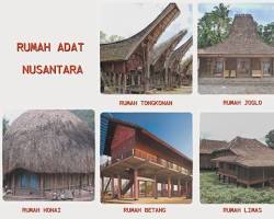 Gambar Rumah adat Joglo, Honai, dan rumah panggung