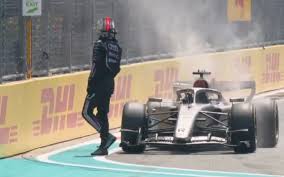 Nico Hulkenberg's Audi suffers dramatic fire in Miami GP build-up