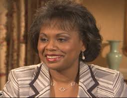 In 1991, Anita Hill was swept into the national spotlight for her role in the confirmation hearings of then Supreme Court nominee Clarence Thomas. - Anita-Hill-300x232